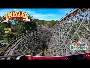 Twister Roller Coaster On Ride Front Seat 4K POV Knoebels Amusement Resort 2021 06 25