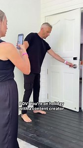 He loves me really 🤣 and we’re just joking with this reel - he can’t help me with my room tours cause he’s too busy trying to occupy the kids while I film 😅 #comedy #couple #roomtour #vacay #contentcreator | Emily Norris