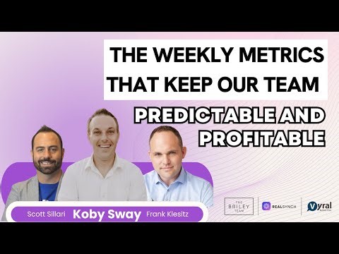 The Weekly Metrics That Keep Our Team Predictable and Profitable | Webinar Replay