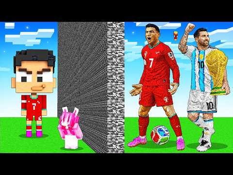 RONALDO vs MESSI Build Battle in Minecraft!