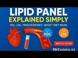 Understanding the Lipid Panel (Cholesterol Test) in Simple Terms | RN Explains 123