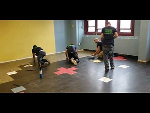 VCT Flooring Tile Installation in NYC school
