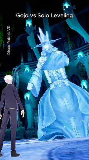 15K views · 3.2K reactions | Satoru Gojo vs Solo Leveling #gojo #satorugojo #jjk #jujutsukaisen #sololeveling #anime #jinwoo #vrchat #vr #wipemedown #gaming | Disco Rabbit VR | Facebook