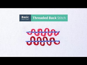 Threaded Back Stitch Tutorial | Basic Stitch Class for Beginners | ETSPIL