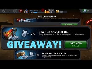 Marvel Contest of Champions | STAR LORD LOOT BAG UNIT GIVEAWAY!