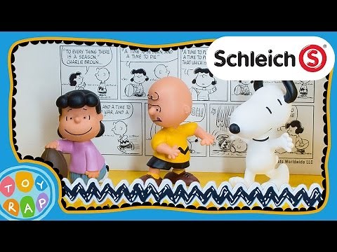 Peanuts Charlie Brown Classic Playset by Schleich: Snoopy ToyRap Toy Review