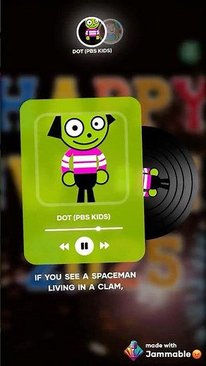 Dot from PBS Kids Sings Wubbzy Kooky is Cool Short Song by Nick Jr (Jammable)