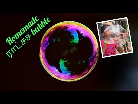 Homemade Giant bubble making video/diy bubbles 💭@mombeautyarts 