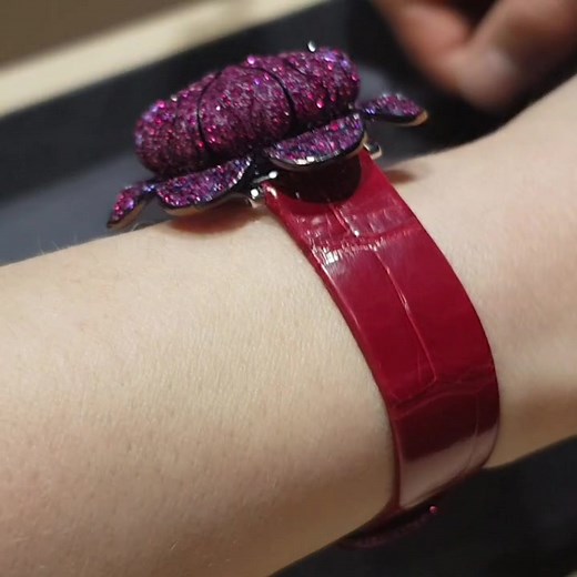 ‘Reveal‘ diamond, sapphire and ruby watch by Glenn Spiro | Jewellery Masterpiece