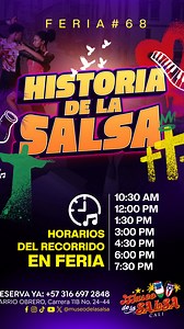 🎶💃 ¿Vienes a Cali del 25 al 30 de diciembre? En plena Feria de Cali #68, hay un lugar que no puede faltar en tu recorrido por la capital mundial de la salsa: 🔥 JUCE O2 – Museo de la Salsa | Barrio Obrero 🔥 Del 25 al 30 de diciembre, abrimos nuestras puertas con una experiencia única para turistas nacionales e internacionales: ✨ 7 recorridos diarios 🕥 Primer recorrido: 10:30 ⏰ Luego, cada hora y media, para que elijas el momento perfecto y vivas la salsa desde adentro. 📍 Ubicados en el trad