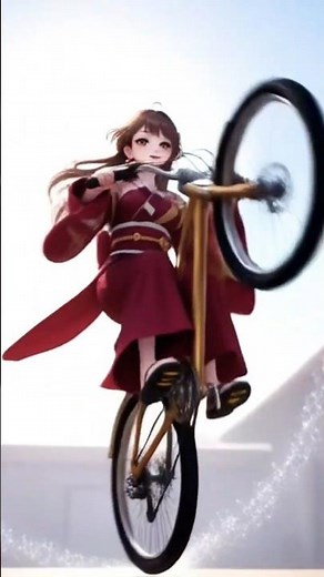 AI Girl Sends It! 🤖 Epic Cycling Stunts | Clima Lindo