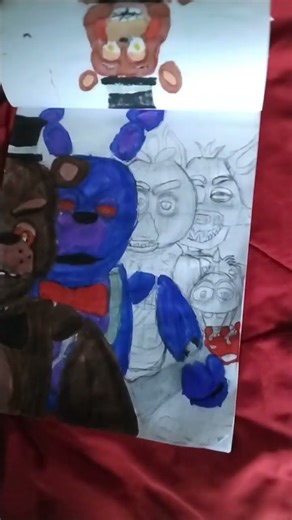dibujo el poster de five nights at freddy's parte 2