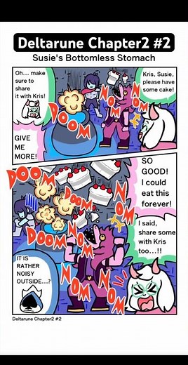 [Deltarune]Susie's Bottomless Stomach(Fan Comic) #2 #Deltarune #Undertale #Comic #Chapter2 #Shorts