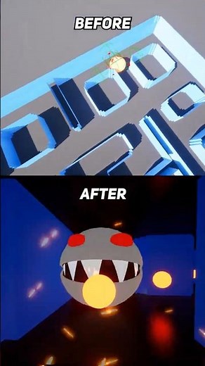 I turned PAC‑MAN into a horror game in Unreal Engine 5! 👀 #Devlog #Tutorial #Pacman
