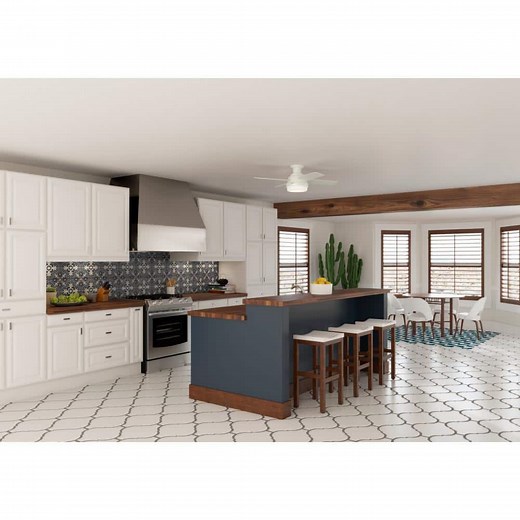 Reviews for Hunter Dempsey 44 in. Indoor/Outdoor Fresh White LED Low Profile Ceiling Fan with Light Kit and Remote Control | Pg 1 - The Home Depot