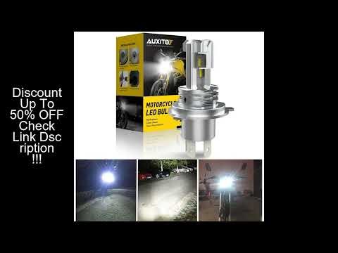 AUXITO 1/2x H4 9003 LED Hi/Lo Beam Canbus No Error Car Motorcycle Headlight Bulb CSP Fanless H4 HB2