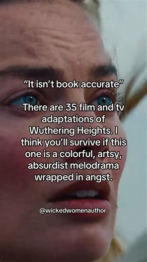 Leslie Simon- Poet on Instagram: "I’d get it if there weren’t already 35 adaptations of this story!😂😭 Having seen a fair amount of those adaptations, I’m excited for something with an original spin. • #wutheringheights#booktok#margotrobbie#jacobelordi#emeraldfennell"