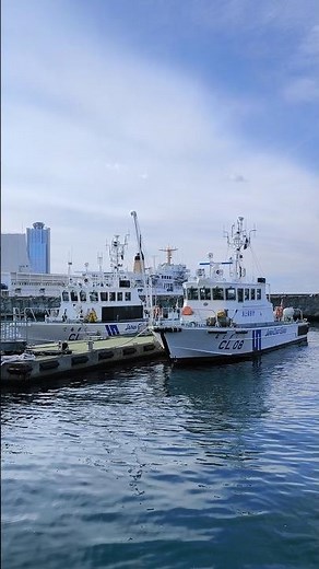 🎍2026年元日の大阪港🎍海上保安庁大阪海上保安監部の巡視艇CL08【よどぎく】とCL165【てるぎく】そして海技教育機構の練習船【青雲丸】 #大阪港 #海上保安庁 #元日