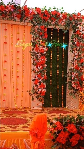 Flowers Stage Decoration | Sagar Tent House Bargarh #wedding #shorts