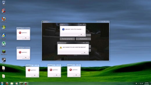 [转载]crazy windows 7 error , popup , effect 2014