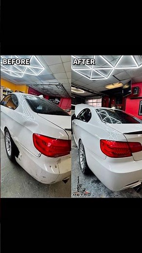BMW 335i Quarter Panel Repair 🔧 | Before & After 🔥 #bmwe92 #e92 #n54 #bmwm