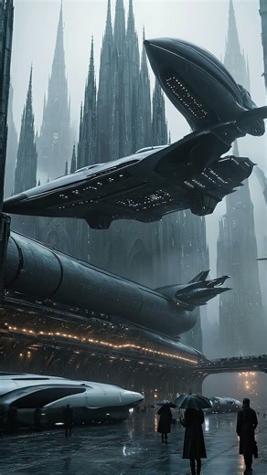 Dystopian Gothic Megacity 🌌 Cinematic Sci-Fi Atmosphere #cyberpunk #dystopian #scifi