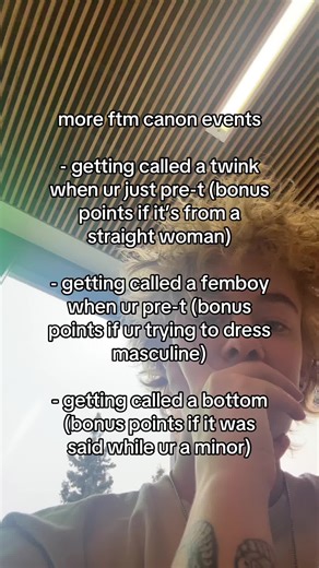 more bonus points for the first one if ur not even gay #fyp #foryou #trans #transgender #ftm #pret #hrt #transman #hehim
