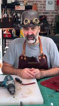 leather working vlog 26 Nov - how to remove rivets from leather