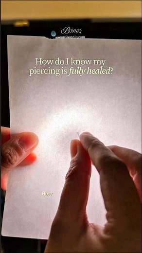 How to know if your piercing is fully healed! #earcuration #piercing #cartilagepiercing