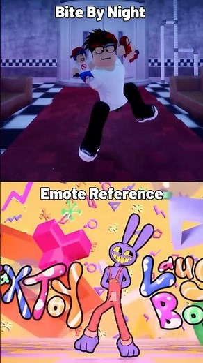 Bite by Night Emote vs Meme Reference Comparison 2 #shorts #fnaf #roblox