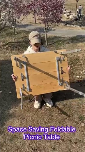 Space Saving Foldable Picnic Table