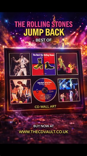 The Rolling Stones – CD Wall Art Jump Back: The Best of The Rolling Stones Swaggering, timeless, and packed with attitude 🔥🎸 This Jump Back CD wall art isn’t just décor — it’s a hit-filled journey through the Stones’ explosive 70s and 80s era. From riff-driven rockers to groove-heavy anthems, this display captures the band’s enduring cool and unmistakable swagger ⚡✨ Raw guitars, bluesy grit, and Mick Jagger’s magnetic presence define a collection built on decades of rock ‘n’ roll dominance. It