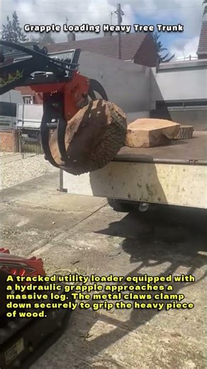 Grapple Loading Heavy Tree Trunk