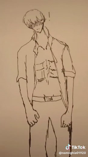 Cách vẽ body anime nam 6 múi | Hướng dẫn vẽ anime nam đơn giản