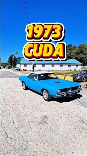 1973 Plymouth ’Cuda Rolling Out | Spindles Car Show Marshfield MA 💙🔥