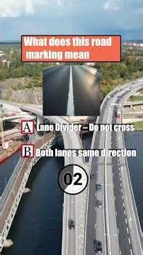7 Road Sign Questions Everyone Gets Wrong | Driving Test Practice #bridge #highway