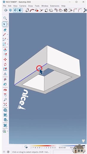 39K views · 414 reactions | SketchUp tips ✨ How to Use the Double-Cut Plugin in SketchUp for Openings . You can find this plugin on our website link in bio . #opening #cutting #nicetower #SketchUp #SketchUpTips #3DModeling #3DDesign #SketchUpArchitecture #sketchup3D | Nice Tower Pro | Facebook