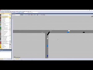 Creating an unsignalized intersection in VISSIM