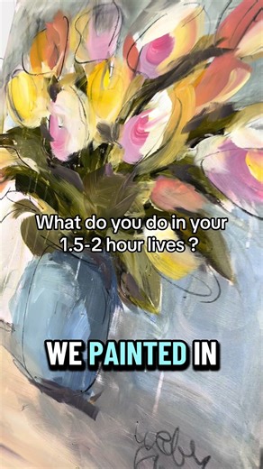 Acrylic Tulip Painting Live Tutorial and Demo