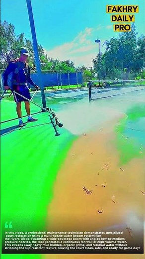 How to Deep Clean Tennis Courts Without Damaging the Acrylic Surface #cleaning #work #ideas #smart