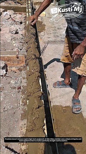 String Line Mastery – Achieving Perfectly Straight Walls with Simple Tools.