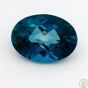 7.58 Carat London Blue Natural Topaz 14x10 Mm Oval Faceted Gemstone - Etsy