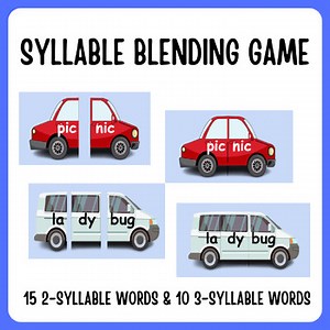 Syllable Blending Game - Google Slides