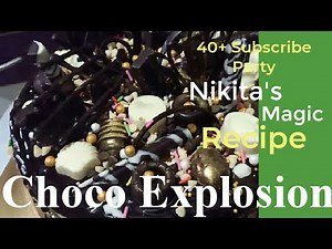 Chocolate Explosion Drip Cake | Chocolate Drip Cake | Chocolate Loaded Cake | #Nikita'sMagicRecipe