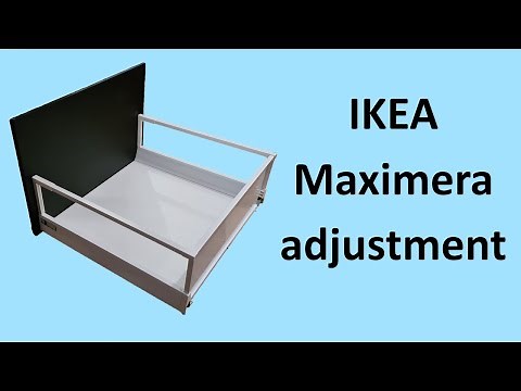 How to adjust Ikea kitchen drawers