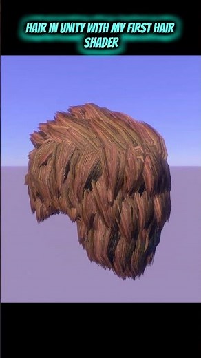 Hair in Unity with my first Version of Hair Shader #gamedev #indie #wip #unity #hdrp #hair