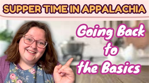 Simple supper time in Appalachia: old fashioned cooking