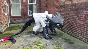 87K views · 1.5K reactions | I've got a bunch of ears to make (approximately 50 pairs which will take a while ) but once they are done I will be back to finishing toothless! He currently only needs, a saddle, lights and details! Every part of this was made entirely by me ! #HowToTrainYourDragon #toothless | LittleJem | Facebook