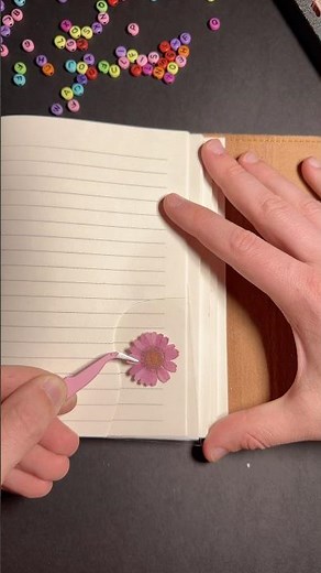 DIY Flower Notebook 🌸 #diy #art #crafts