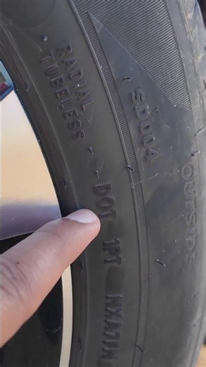 Know your Tyre Age | DOT Code | Tyre Manufacturing Date | #shorts
